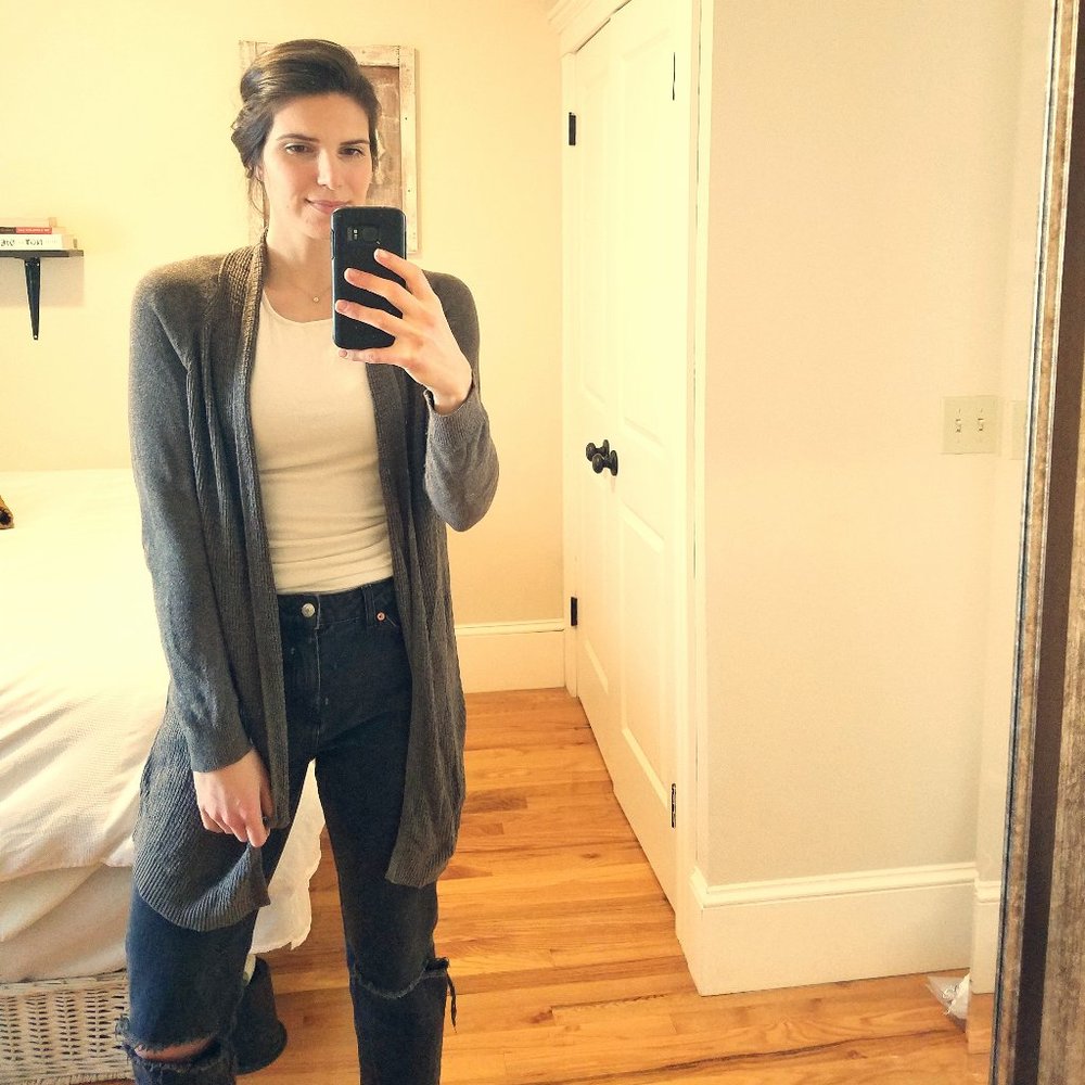 Banana Republic hunter green cardigan